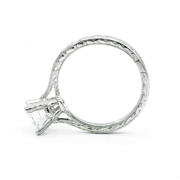 .94 Carat SI2 E RBC Diamond EGL Platinum Solitaire Ring