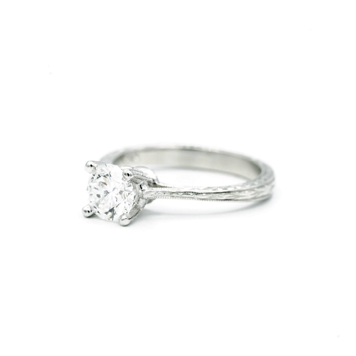 .94 Carat SI2 E RBC Diamond EGL Platinum Solitaire Ring