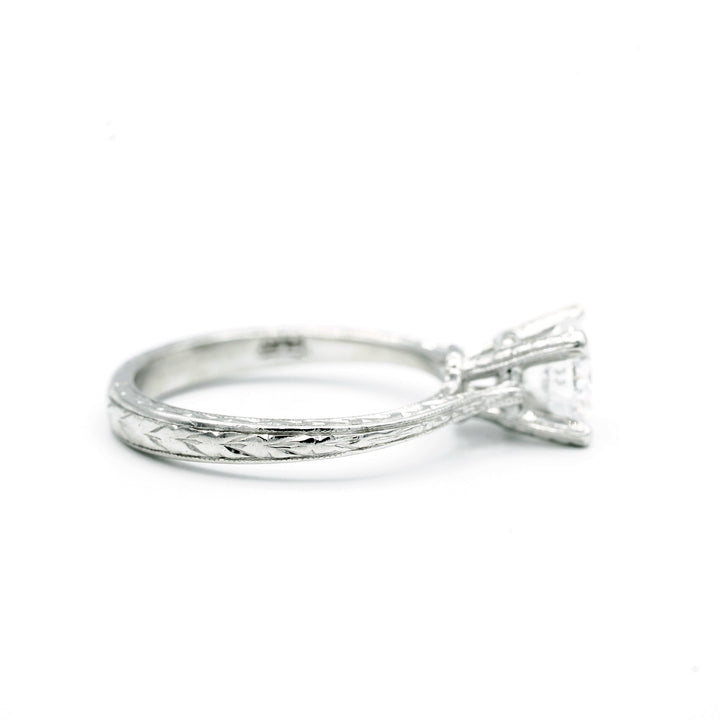 .94 Carat SI2 E RBC Diamond EGL Platinum Solitaire Ring