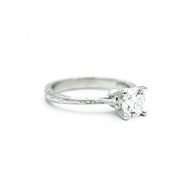 .94 Carat SI2 E RBC Diamond EGL Platinum Solitaire Ring