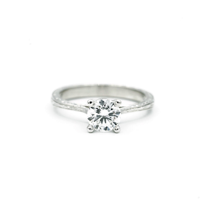 .94 Carat SI2 E RBC Diamond EGL Platinum Solitaire Ring