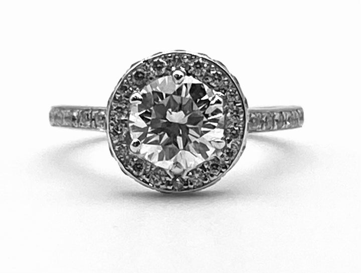 1.10 Carat RBC Diamond G VS2 GIA 14KWG Ring