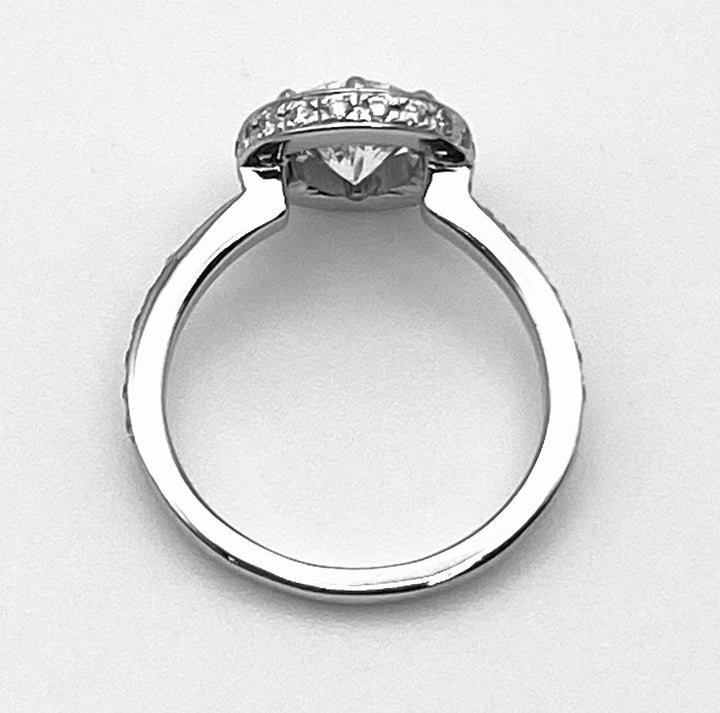 1.10 Carat RBC Diamond G VS2 GIA 14KWG Ring