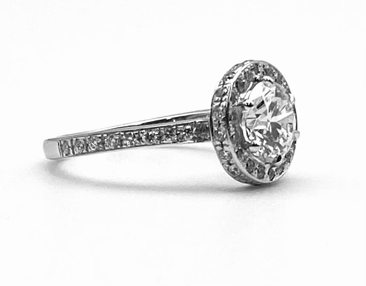 1.10 Carat RBC Diamond G VS2 GIA 14KWG Ring