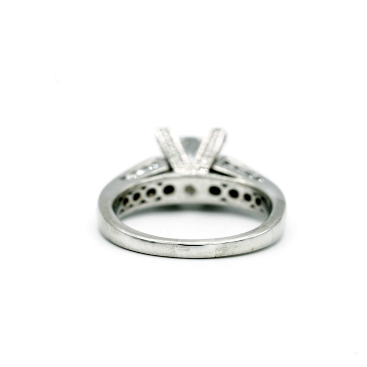 1.40 Carat Princess Cut Diamond Platinum Ring