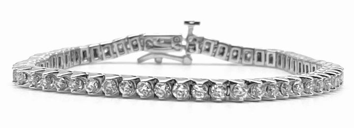 Diamond 14K White Gold Tennis Bracelet 2.75 Carats