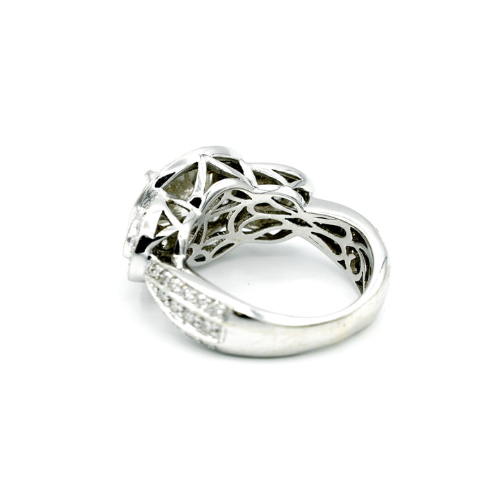 2.06ct RBC Diamond G VS1 GIA 18K White Gold Ring