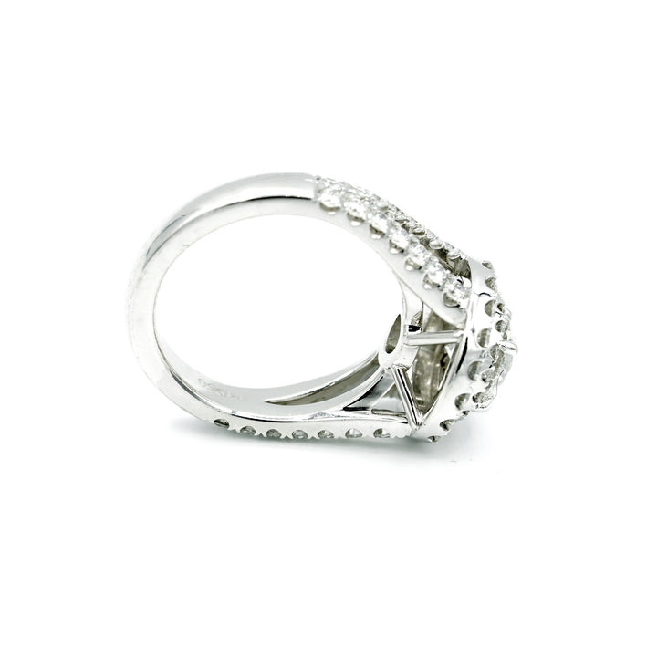 1.10 Carat F IF RBC Diamond GIA Platinum Ring