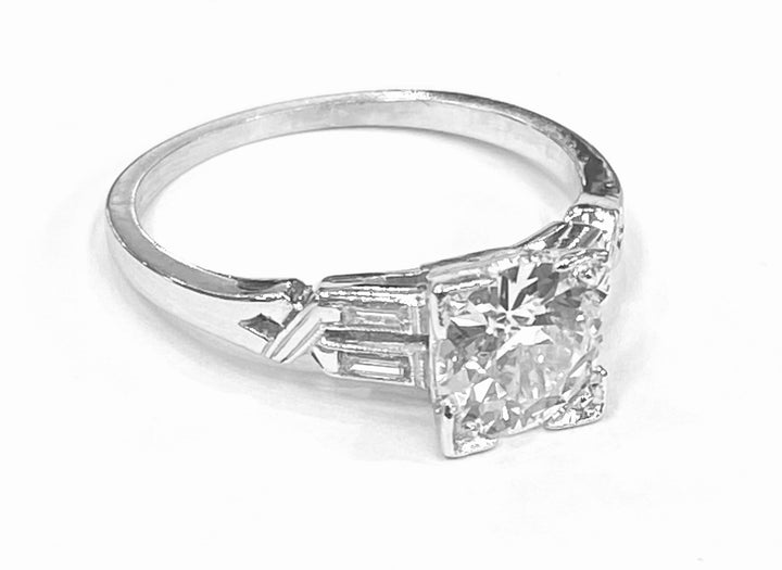 Art Deco Diamond Platinum Ring