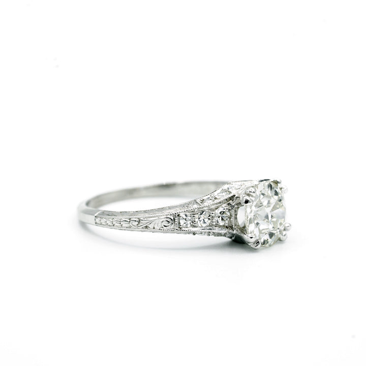 Art Deco Diamond Platinum Ring