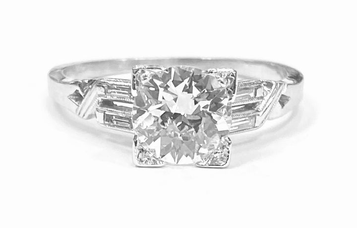 Art Deco Diamond Platinum Ring