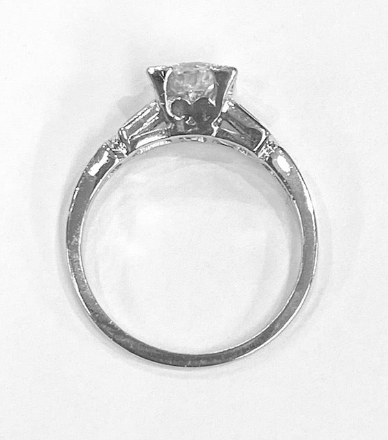 Art Deco Diamond Platinum Ring
