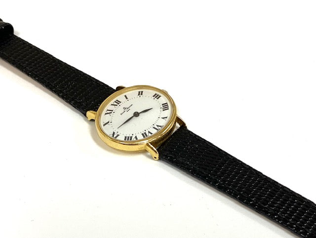 Baume Mercier 18K Yellow Gold Vintage Strap Watch