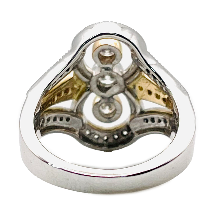 Diamond 14K Rose & White Gold Ring