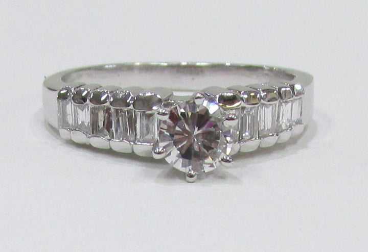 Diamond 14K White Gold Engagement/Wedding Ring