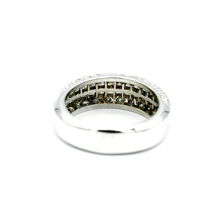 Diamond 14K White Gold Band Ring