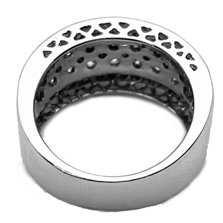 Diamond 14K White Gold Band Ring