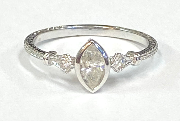 Diamond 14K White Gold Ring