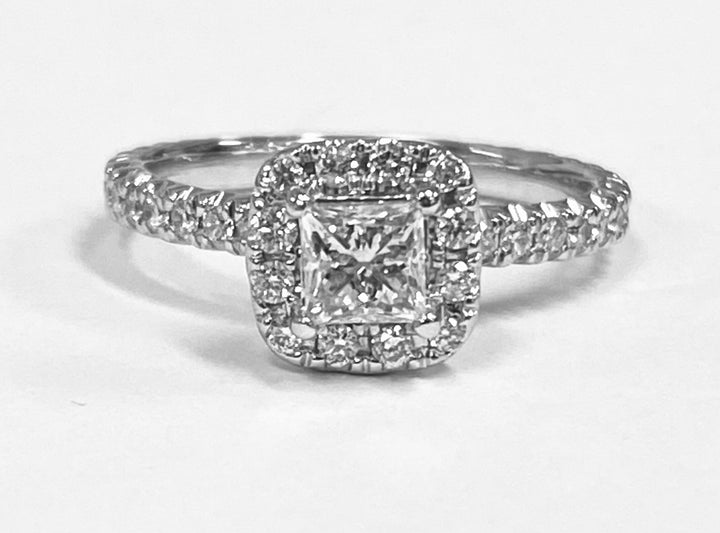 Diamond 14K White Gold Wedding Ring Set