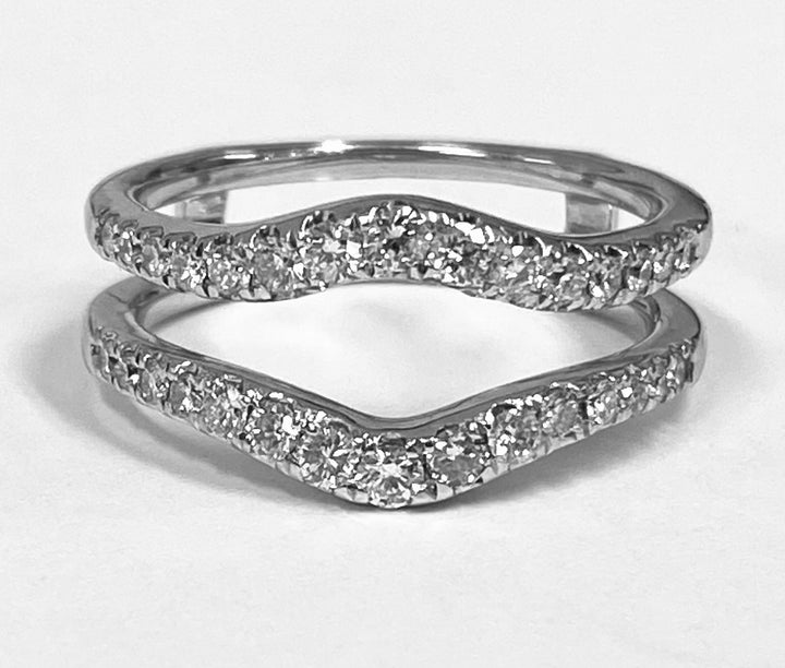 Diamond 14K White Gold Wedding Ring Set