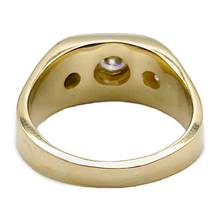 Diamond 14K Yellow Gold Band Ring