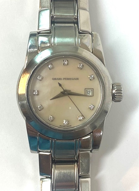 Girard Perregaux Lady’s Automatic Sterling Silver Wristwatch