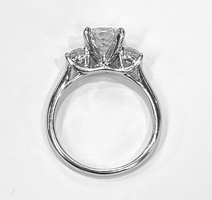 2.04 Carat Cushion Brilliant Cut Diamond 18KWG Ring