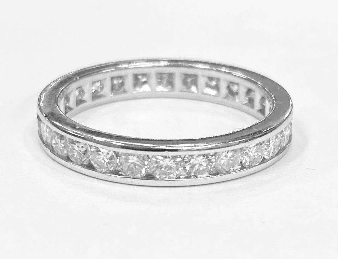 Diamond 14K White Gold Eternity Band