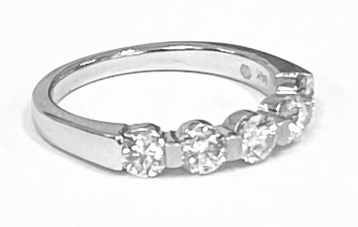 Diamond 14K White Gold Band Ring