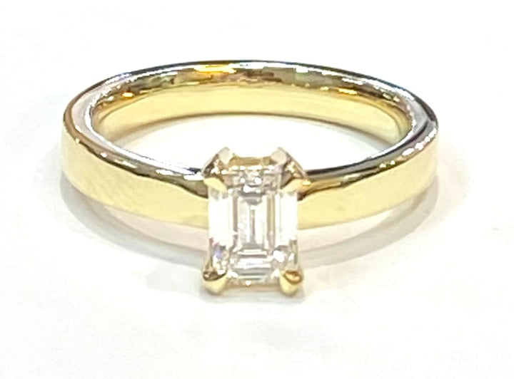 .81 Carat VS1 E EC Diamond GIA 18K YG Engagement-Wedding Ring