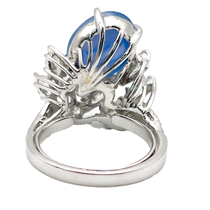 Star Sapphire Diamond Vintage Ring