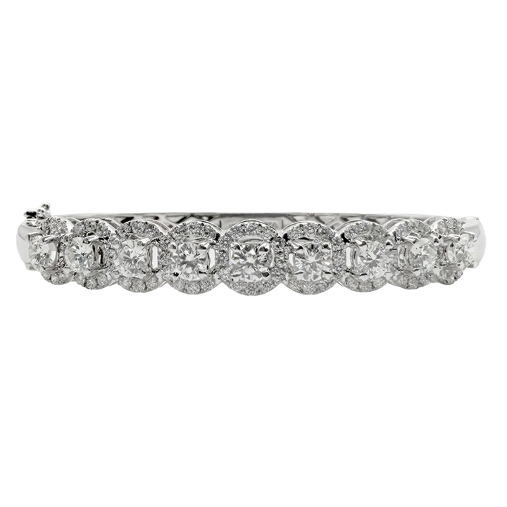 Diamond 18K WG Bangle Bracelet