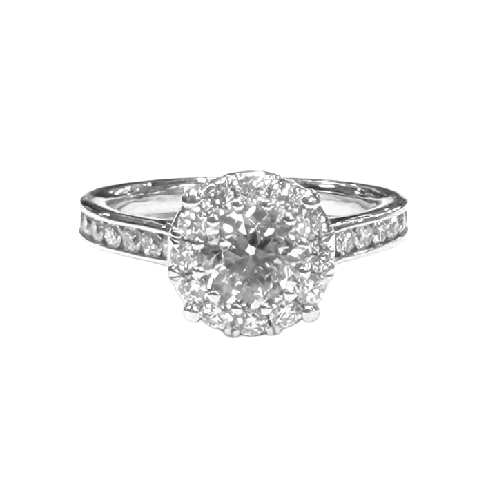 Diamond Platinum Engagement-Wedding Ring