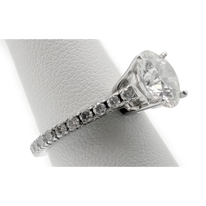 2.30 Carat H VS2 Lab Grown Diamond 14K WG Ring