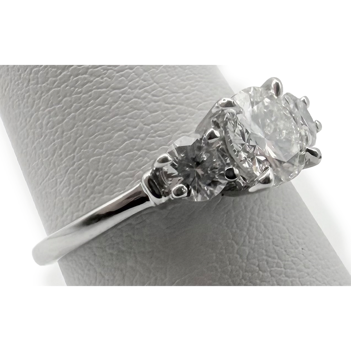 .98 Carat I SI1 Round Brilliant Cut Diamond 14K WG Ring