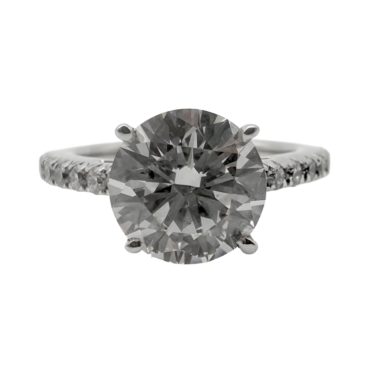 2.30 Carat H VS2 Lab Grown Diamond 14K WG Ring