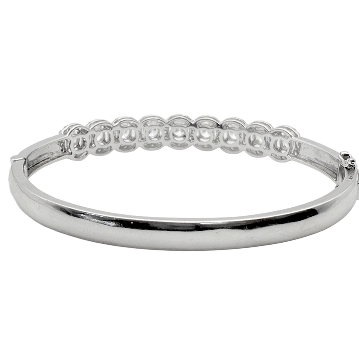 Diamond 18K WG Bangle Bracelet