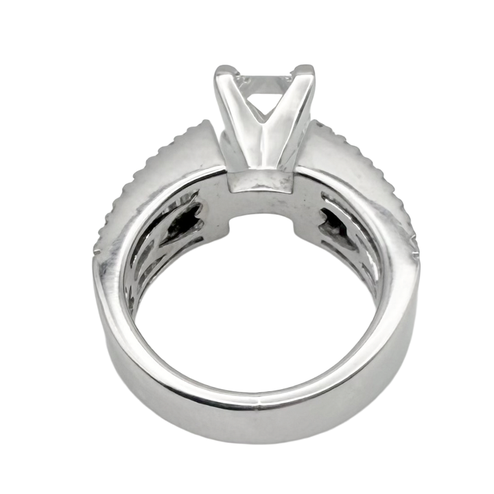 1.08 Carat G VVS2 Princess Cut 14K WR Ring