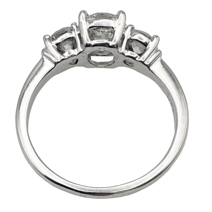 .98 Carat I SI1 Round Brilliant Cut Diamond 14K WG Ring