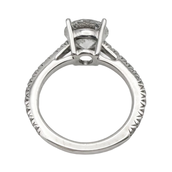 2.30 Carat H VS2 Lab Grown Diamond 14K WG Ring