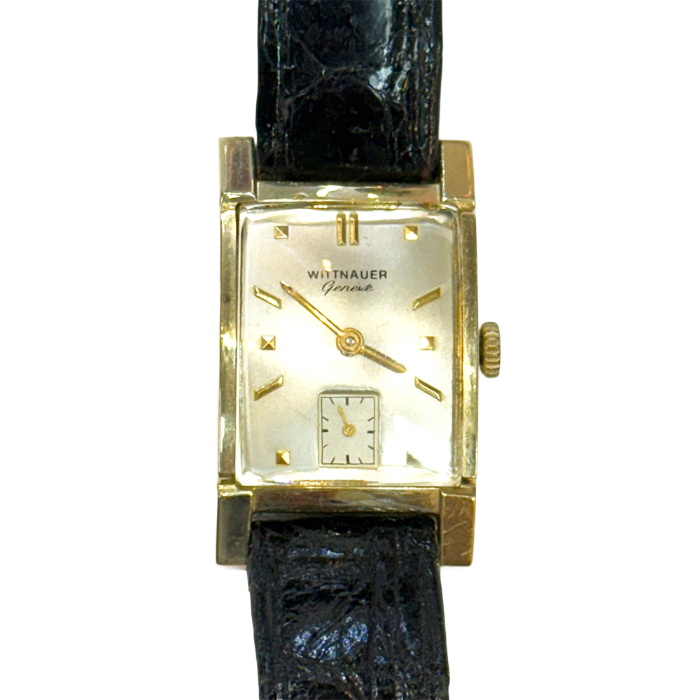 wittnauer ウイットナー 14K ゴールド 腕時計 Vintage Wittnauer 14k Solid Yellow Gold Skeleton Mens Watch