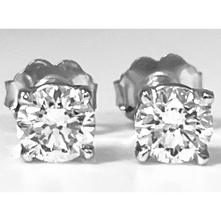 1.00 Carat VS D Lab Grown Diamond 14K WG Studs
