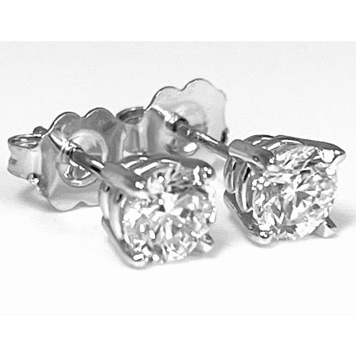 1.00 Carat VS D Lab Grown Diamond 14K WG Studs