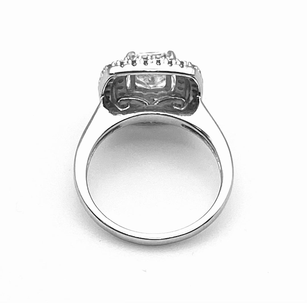 1.01 Carat SI2 K Radiant Cut GIA Diamond WG Ring