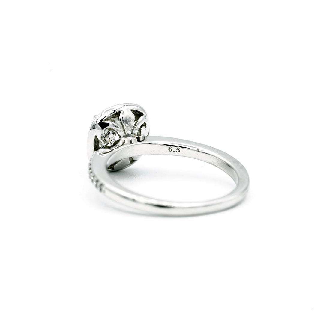 1.20 Carat I1 G RBC Diamond AGS 14K White Gold Ring