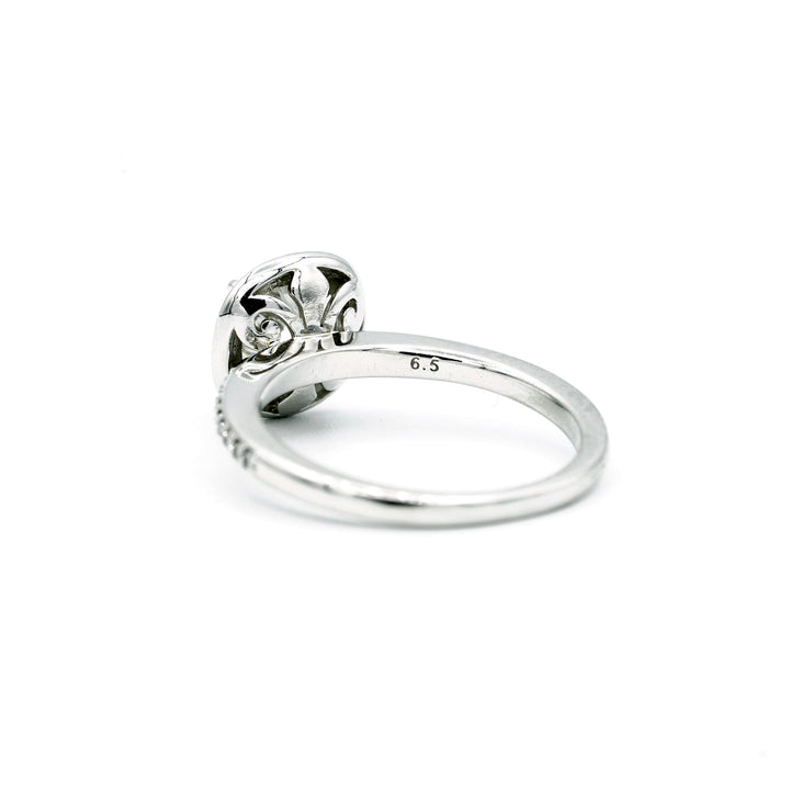 1.20 Carat I1 G RBC Diamond AGS 14K White Gold Ring