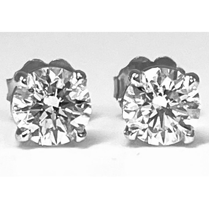 1.51 Carat VS E - F Lab Grown Diamond 14K WG Studs