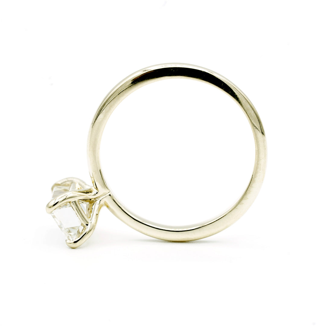 1.64 Carat VS1 J EC Diamond EGL USA 14K Yellow Gold Solitaire Ring