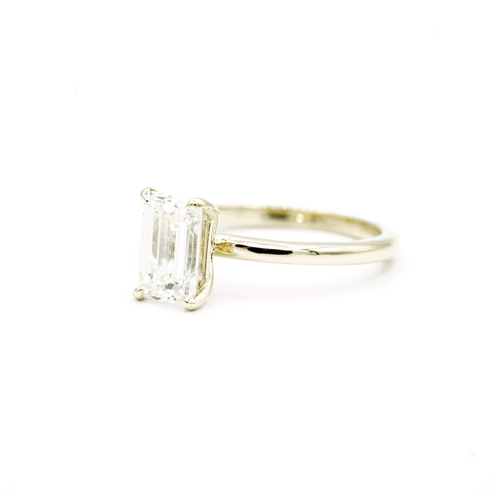 1.64 Carat VS1 J EC Diamond EGL USA 14K Yellow Gold Solitaire Ring