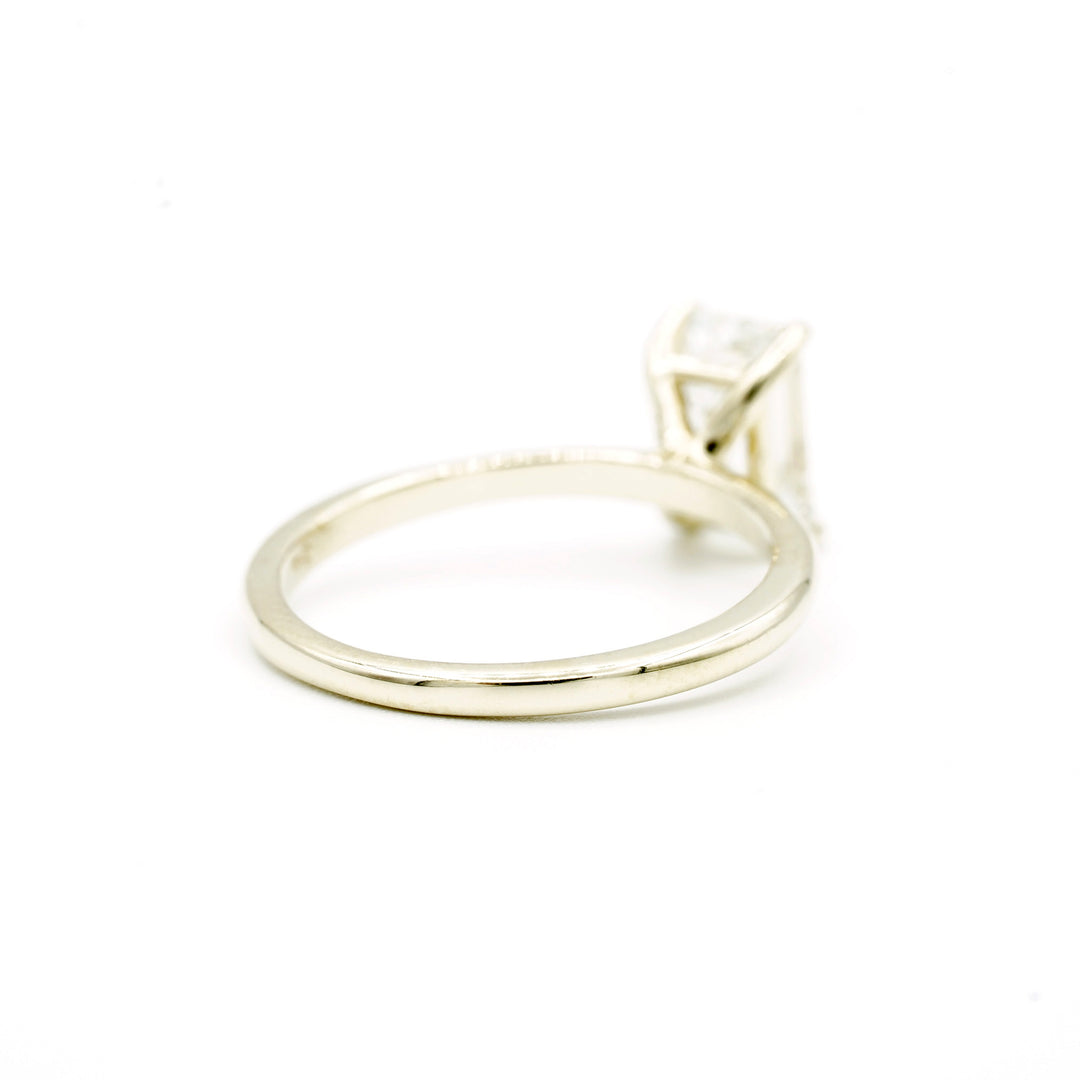 1.64 Carat VS1 J EC Diamond EGL USA 14K Yellow Gold Solitaire Ring